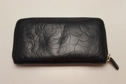 Chanel Camellia Lambskin Zip Around Wallet — view 2