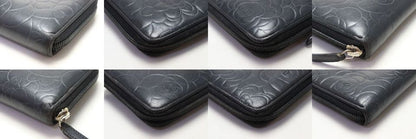 Chanel Camellia Lambskin Zip Around Wallet — view 6