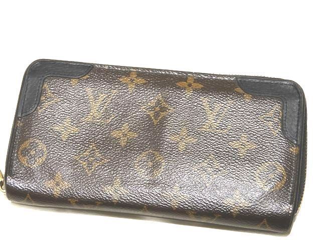 Louis Vuitton Zippy Wallet Monogram Retiro Noir Zip Around Black