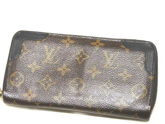 Louis Vuitton Zippy Wallet Monogram Retiro Noir Zip Around Black