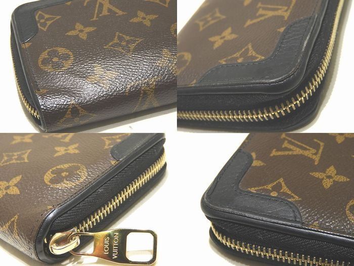 Louis Vuitton Zippy Wallet Monogram Retiro Noir Zip Around Black — view 3