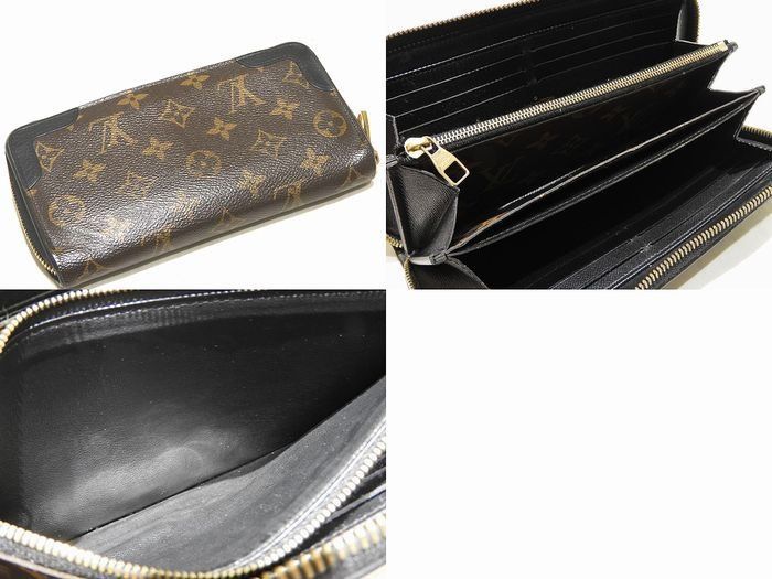 Louis Vuitton Zippy Wallet Monogram Retiro Noir Zip Around Black — view 2