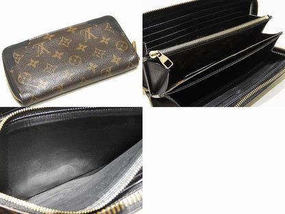 Louis Vuitton Zippy Wallet Monogram Retiro Noir Zip Around Black — view 2