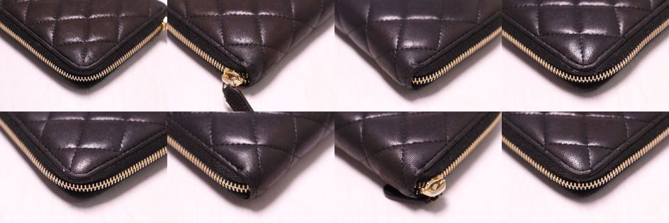 Chanel Quilted Lambskin Zip Around Wallet — view 6