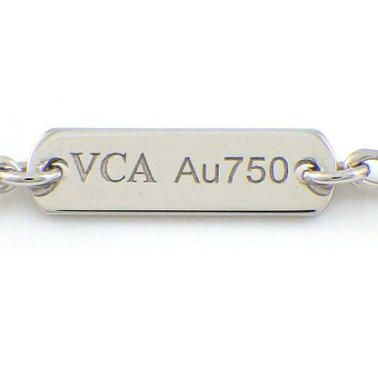 Van Cleef & Arpels Necklace Vintage Alhambra Guilloche 18K White Gold Box Paper — view 4