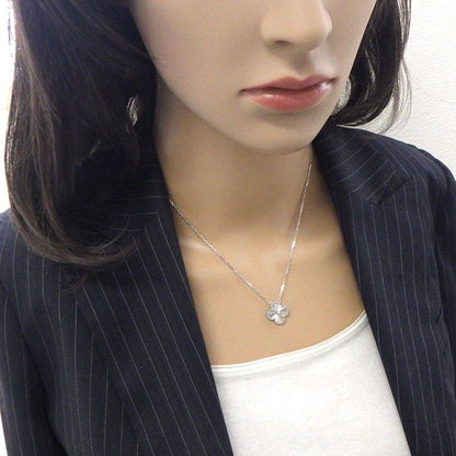 Van Cleef & Arpels Necklace Vintage Alhambra Guilloche 18K White Gold Box Paper — view 7