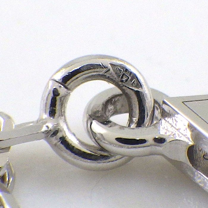 Van Cleef & Arpels Necklace Vintage Alhambra Guilloche 18K White Gold Box Paper — view 6