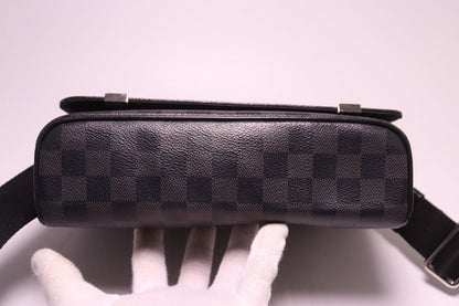 Louis Vuitton Damier Graphite District PM Shoulder — view 3