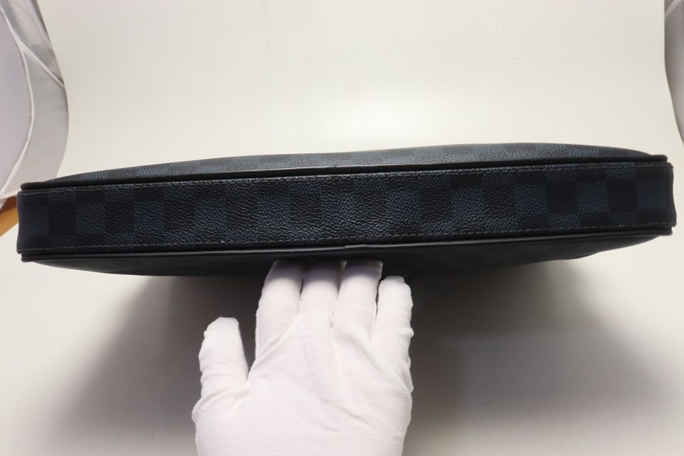 Louis Vuitton Damier Cobalt Dandy MM Briefcase Business — view 3