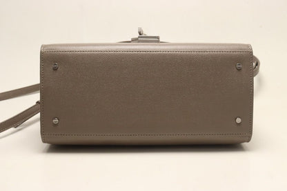 Saint Laurent Gray Leather Cassandra 2-Way Shoulder — view 3