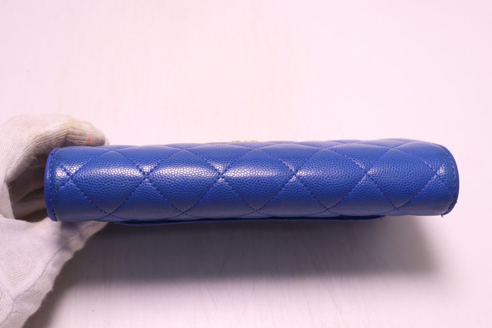 Chanel Caviar Leather Quilted Wallet — view 3