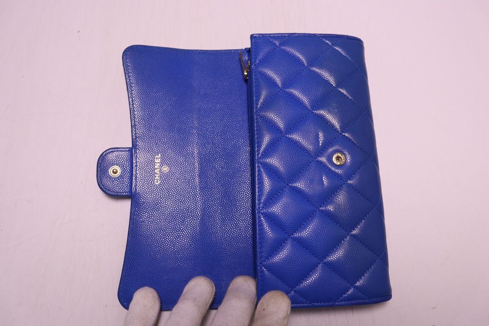 Chanel Caviar Leather Quilted Wallet — view 4