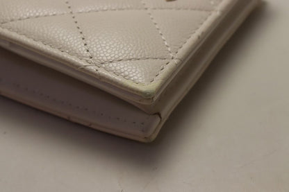 Chanel Caviar Leather Quilted Trifold Wallet — view 5