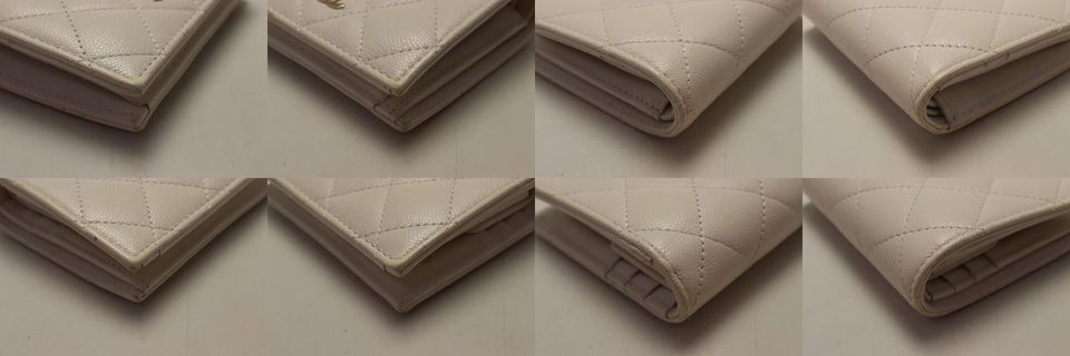 Chanel Caviar Leather Quilted Trifold Wallet — view 8
