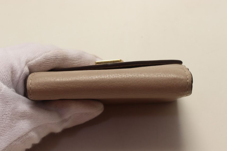 Louis Vuitton Leather Lock Mini Trifold Wallet — view 3