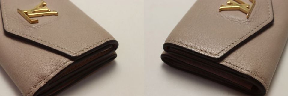Louis Vuitton Leather Lock Mini Trifold Wallet — view 8