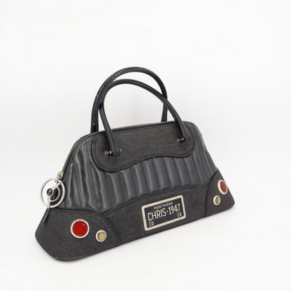 Dior Trailer Montaigne Boston Bag Black Punchingleather