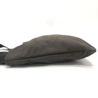 Prada Shoulder Bag Logo Jacquard Canvas Brown — view 4