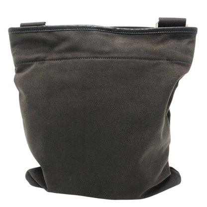 Prada Shoulder Bag Logo Jacquard Canvas Brown — view 2