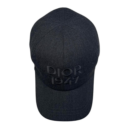 Dior Hat Baseball Cap XL Wool Logo Gray — view 5