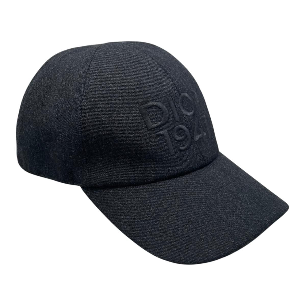 Dior Hat Baseball Cap XL Wool Logo Gray — view 2