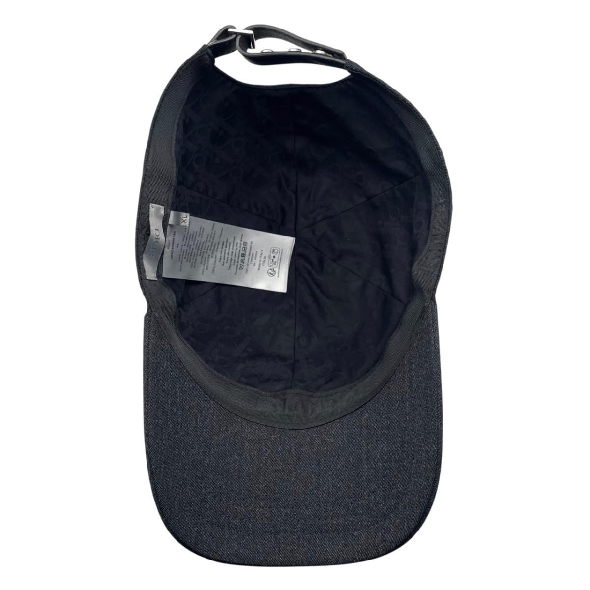 Dior Hat Baseball Cap XL Wool Logo Gray — view 7