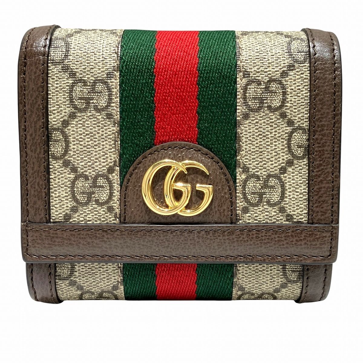 Gucci Office GG Wallet Supreme Bifold Leather
