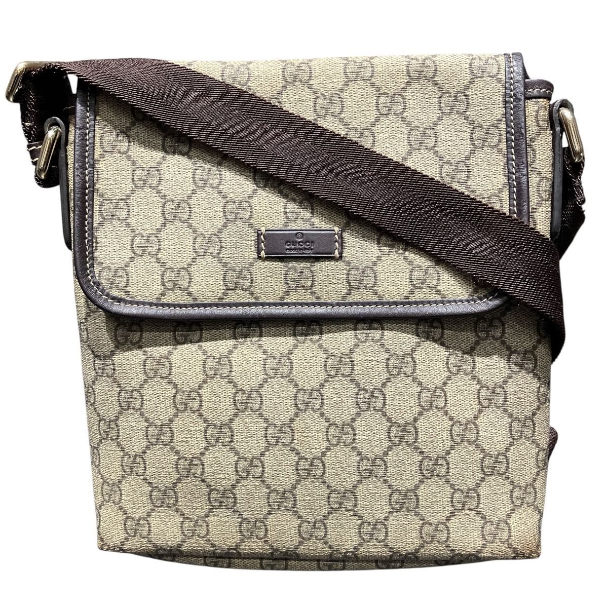 Gucci GG Supreme Shoulder Bag Leather