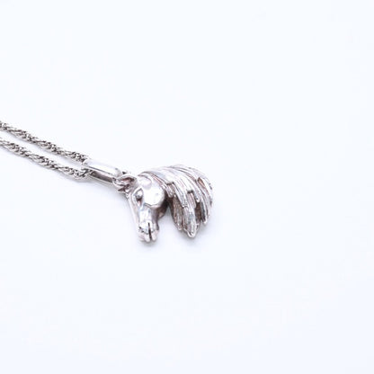 Hermes Horse Head Pendant Chain 925 Sterling Silver — view 4