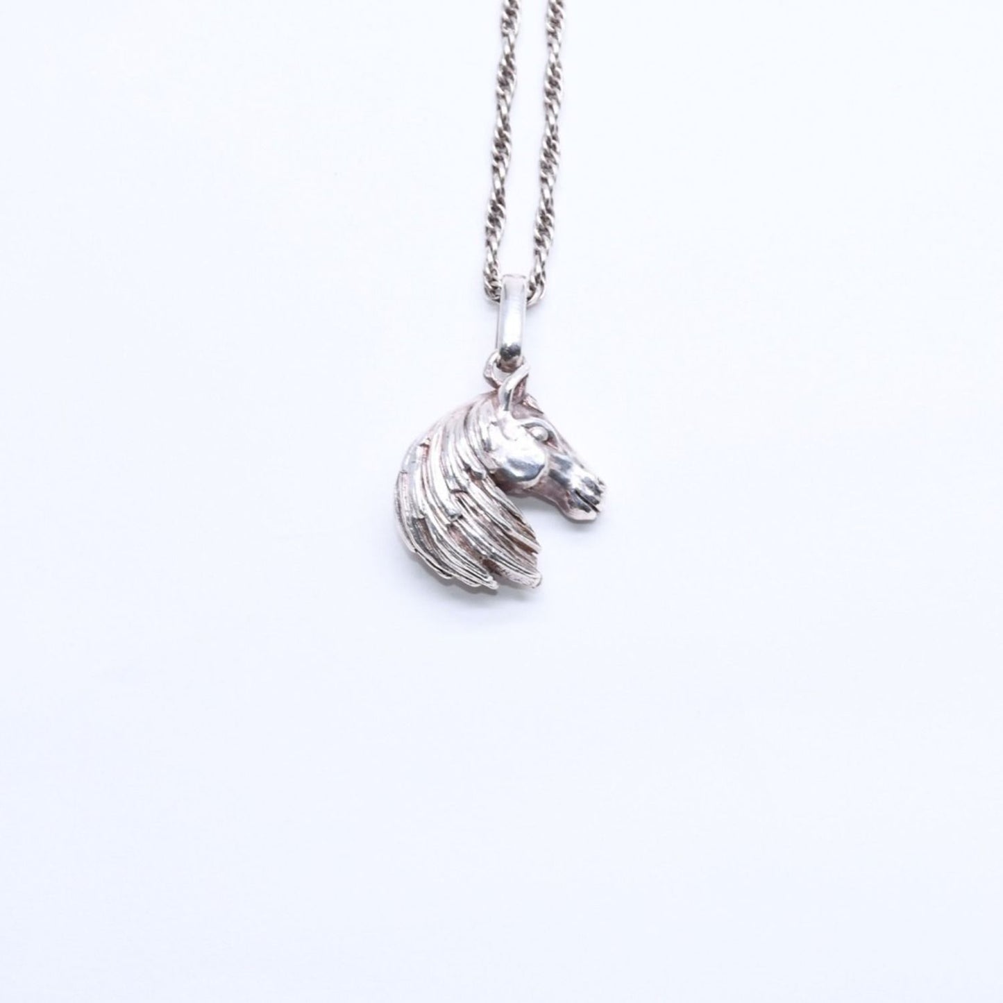 Hermes Horse Head Pendant Chain 925 Sterling Silver — view 7
