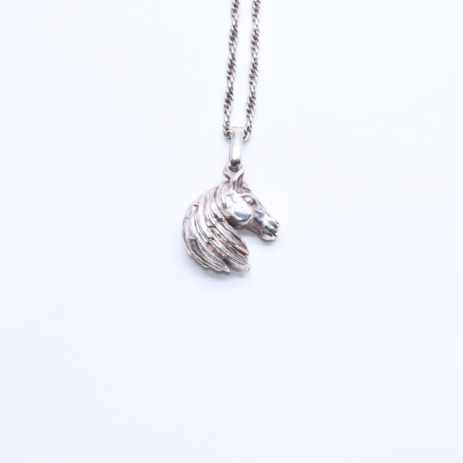 Hermes Horse Head Pendant Chain 925 Sterling Silver — view 7