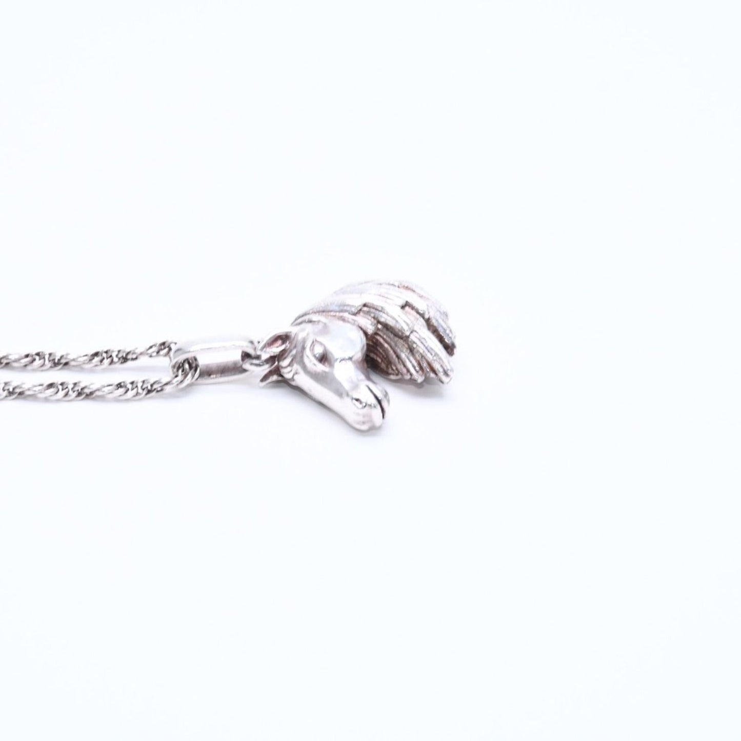 Hermes Horse Head Pendant Chain 925 Sterling Silver — view 5