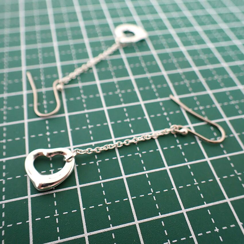 Tiffany & Co 925 Open Heart Earrings — view 8