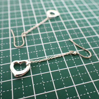 Tiffany & Co 925 Open Heart Earrings — view 8