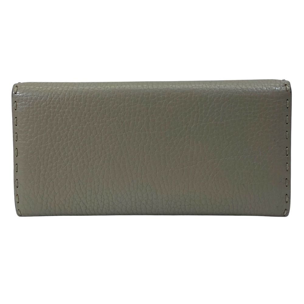 Fendi Selleria Wallet Bifold Leather Beige Practical Daily — view 2