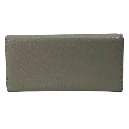Fendi Selleria Wallet Bifold Leather Beige Practical Daily — view 2