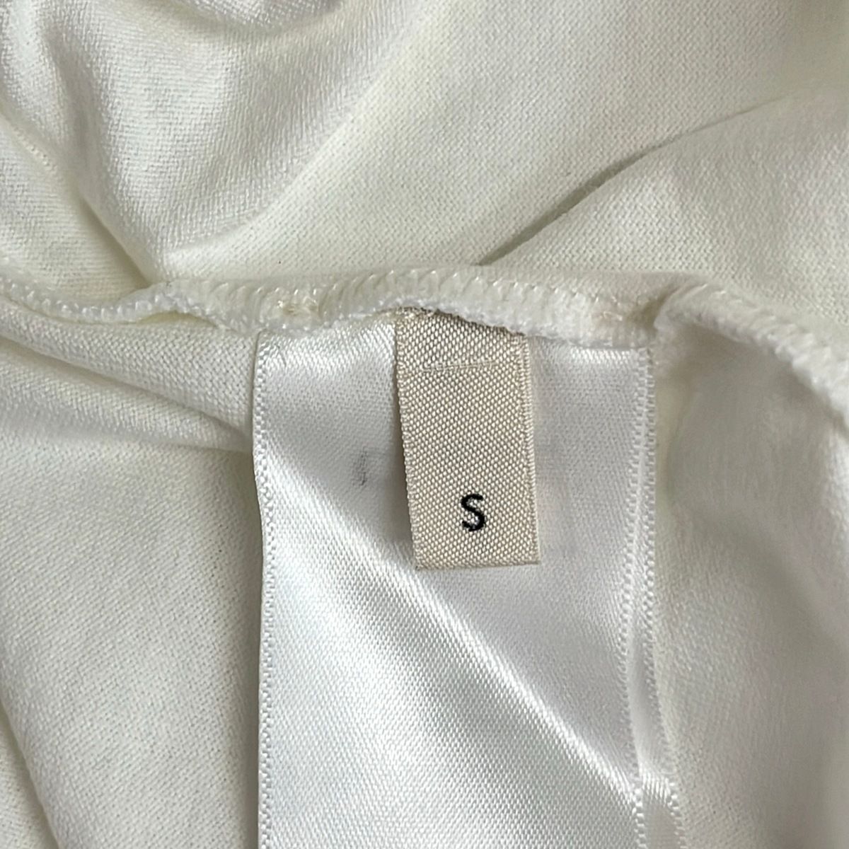 Celine Short Sleeve T-Shirt S Loose White Black Crew — view 5