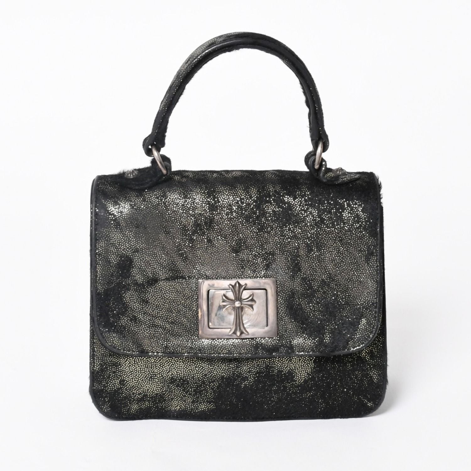 Chrome Hearts Grow UP 2-Way Bag Small CH Cross 925 Sterling Silver Calf Hair — view 2