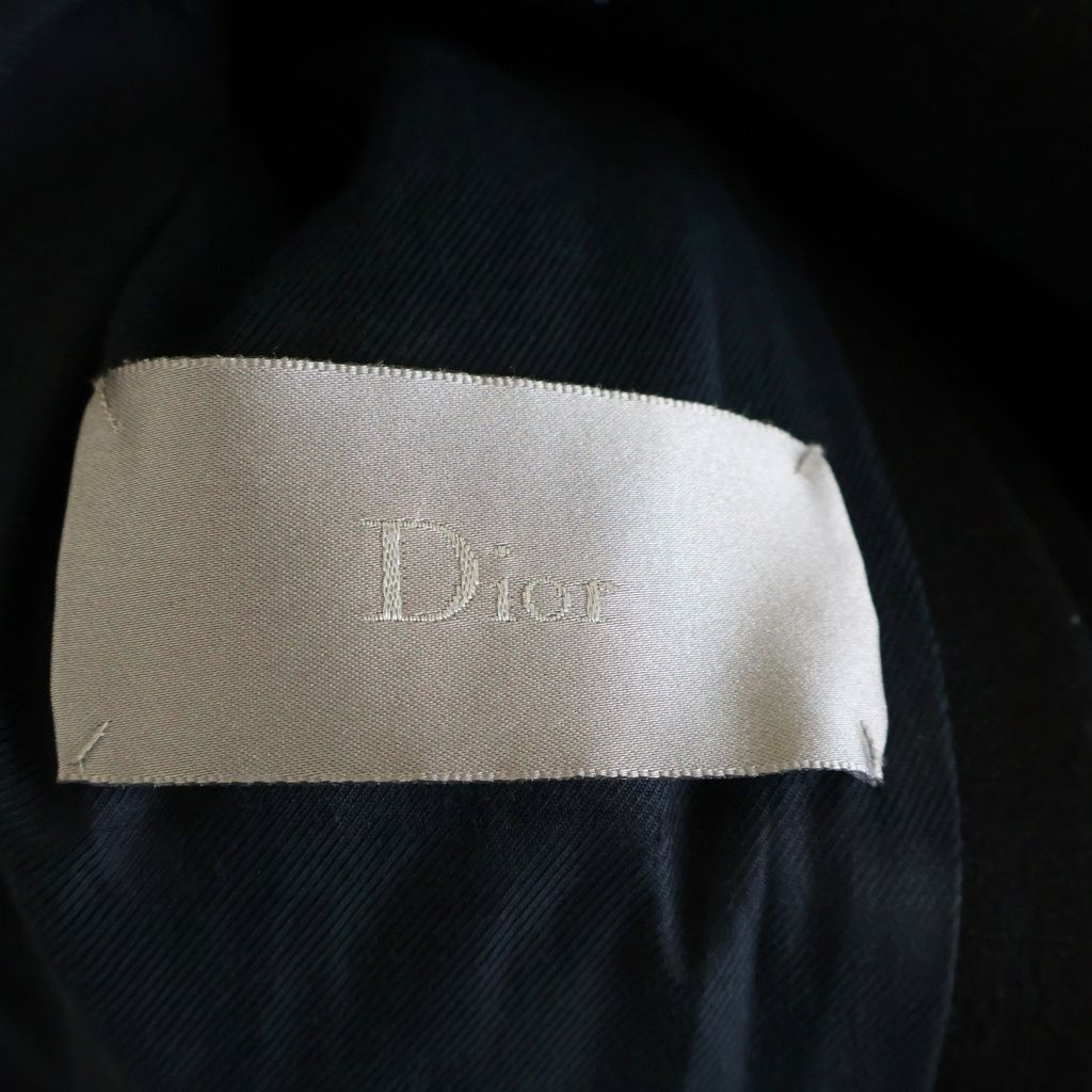 Dior Double Blurstrike Leather Cutreplacement Coat Black — view 7