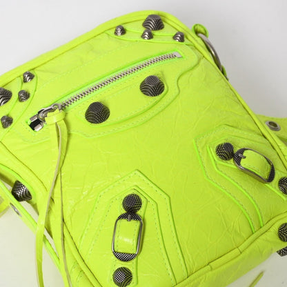 Balenciaga le Cagole Cross Belt Bag Yellow Green — view 6