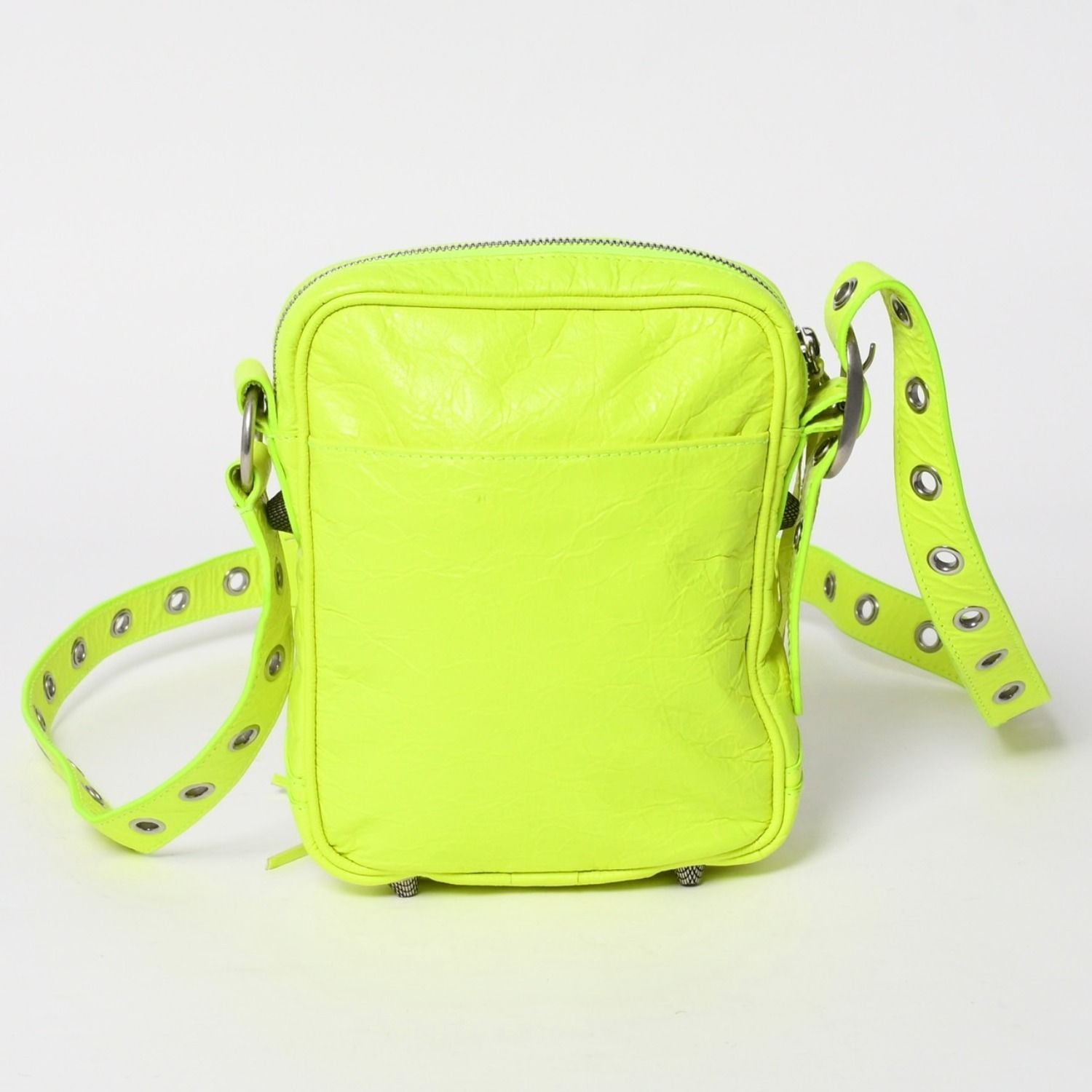 Balenciaga le Cagole Cross Belt Bag Yellow Green — view 2