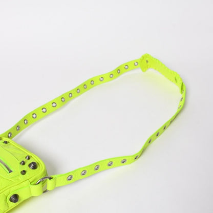 Balenciaga le Cagole Cross Belt Bag Yellow Green — view 7