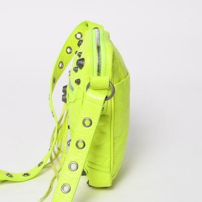 Balenciaga le Cagole Cross Belt Bag Yellow Green — view 4