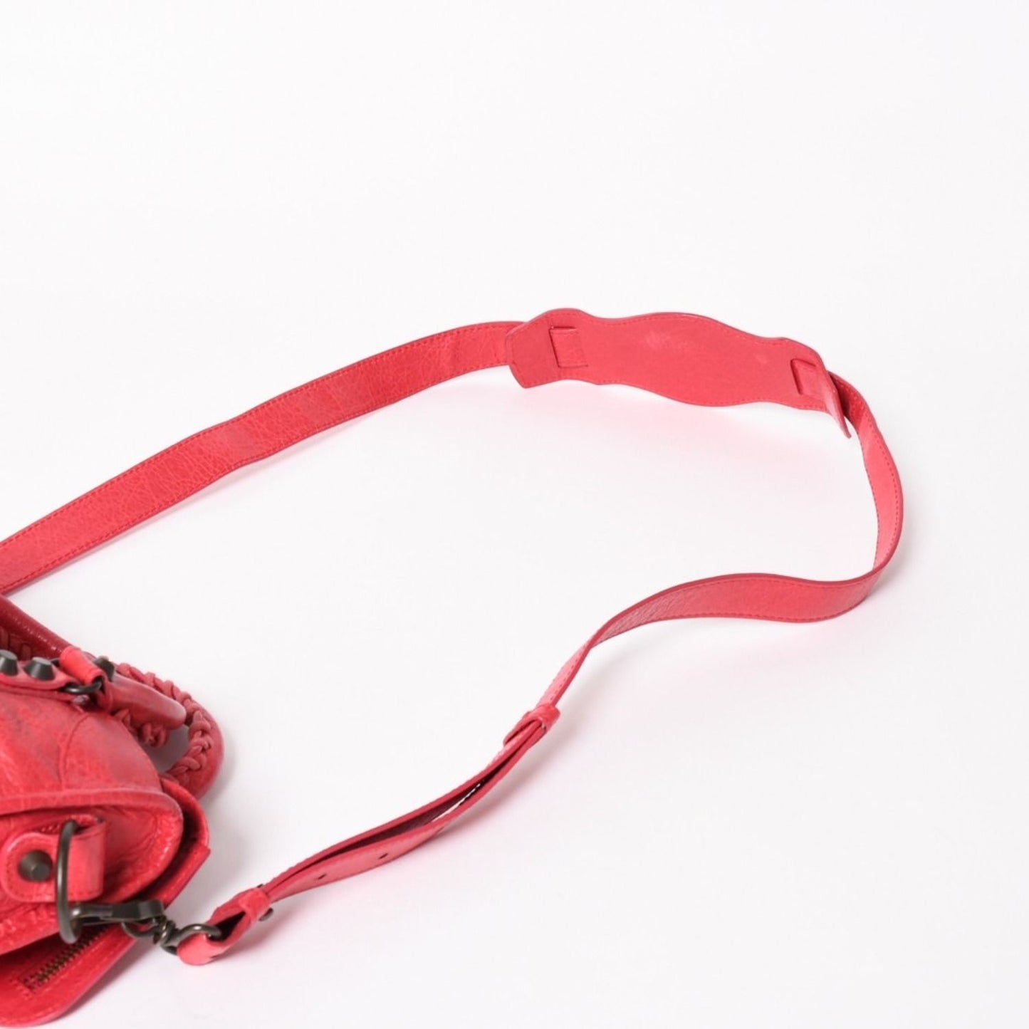 Balenciaga Classic Mini City 2-Way Shoulder Bag Leather Red Pink — view 7