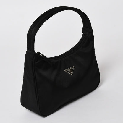 Prada Hobo Handbag Nylon Black — view 3