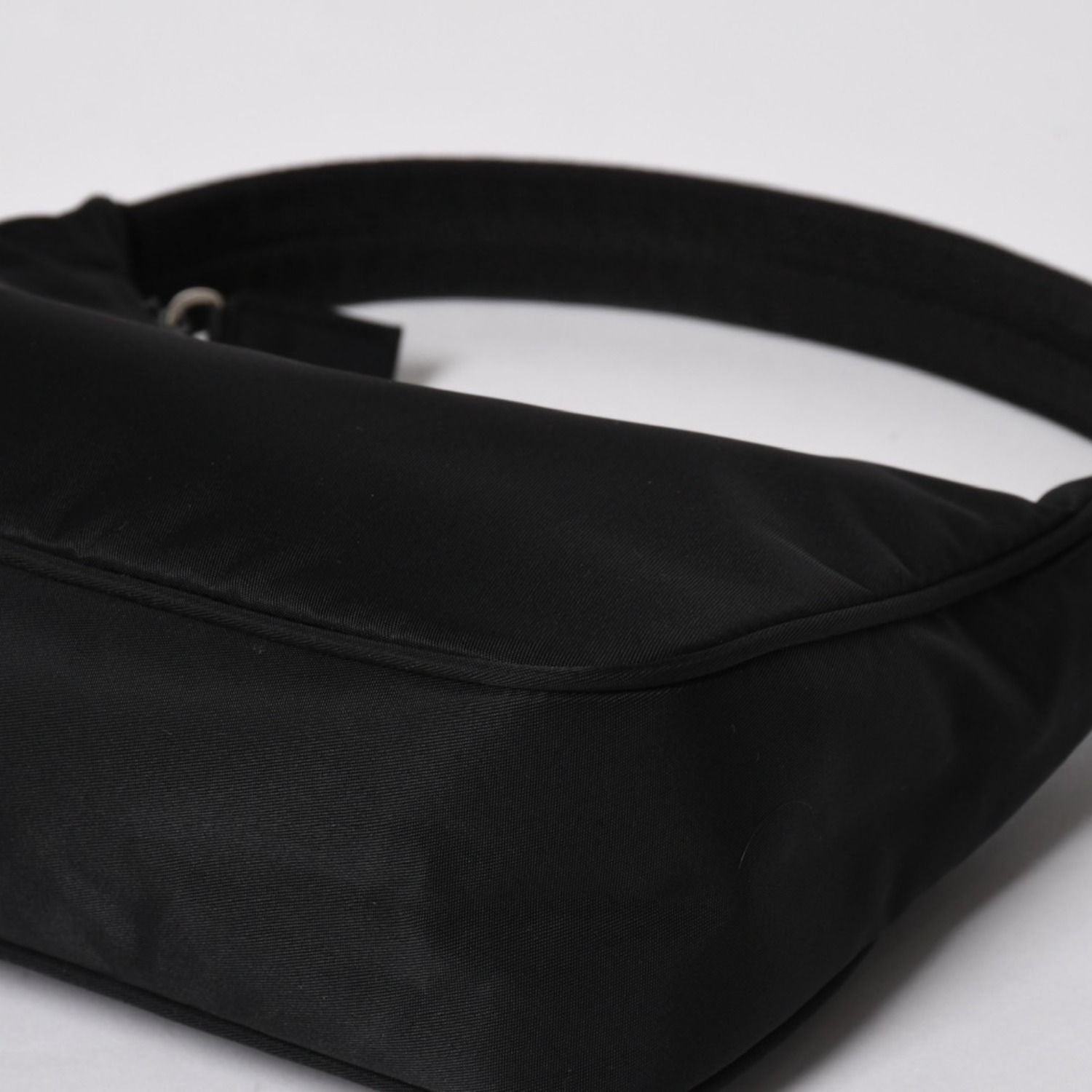 Prada Hobo Handbag Nylon Black — view 8