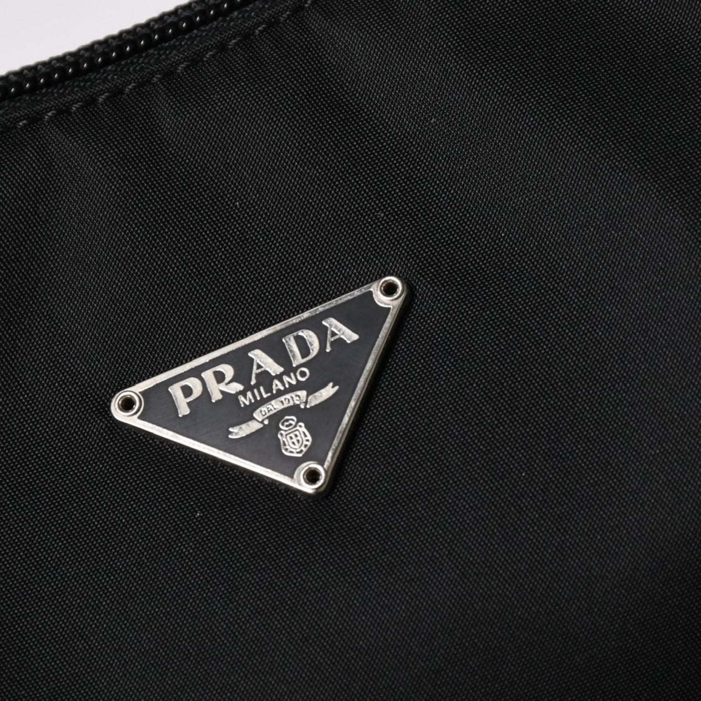 Prada Hobo Handbag Nylon Black — view 6
