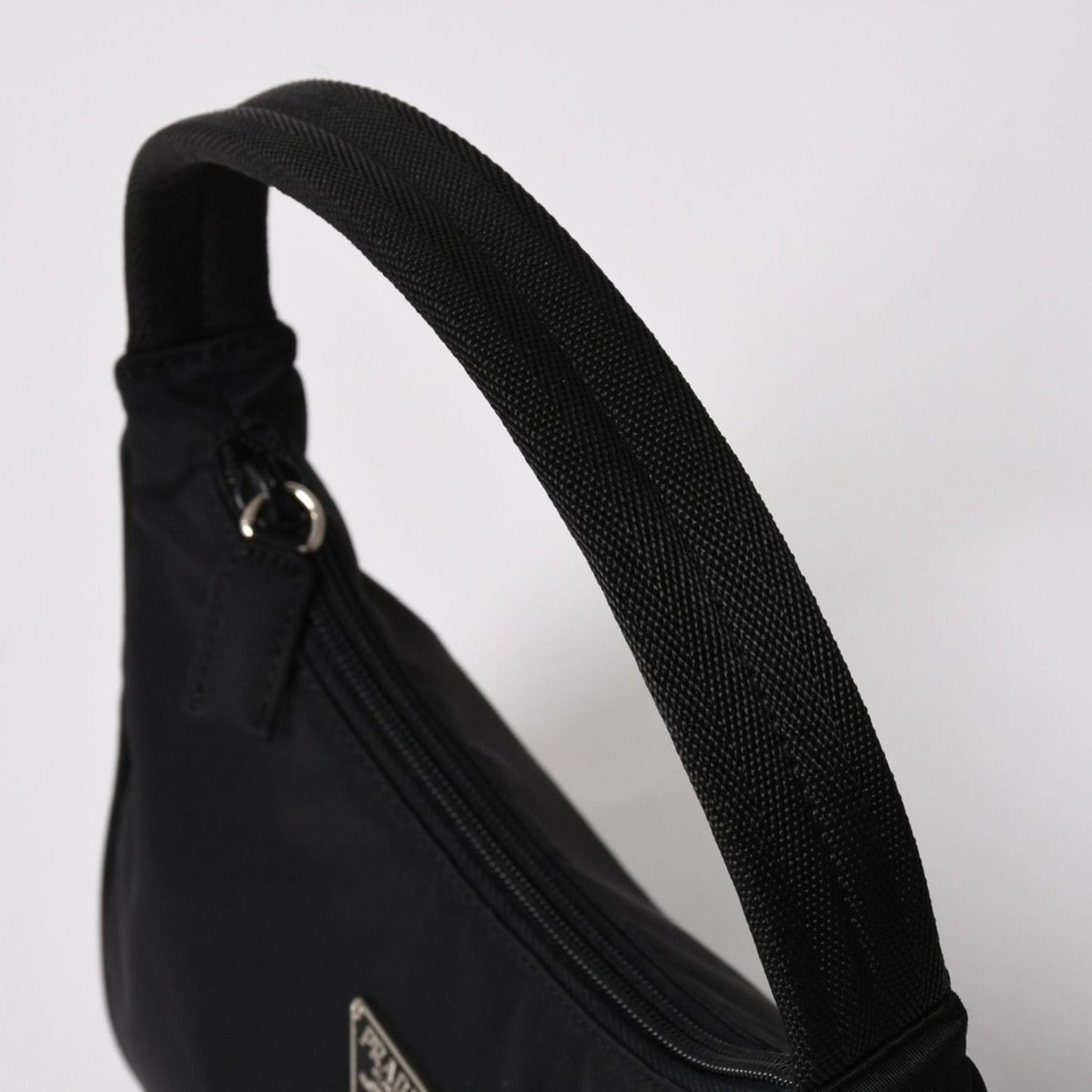 Prada Hobo Handbag Nylon Black — view 5