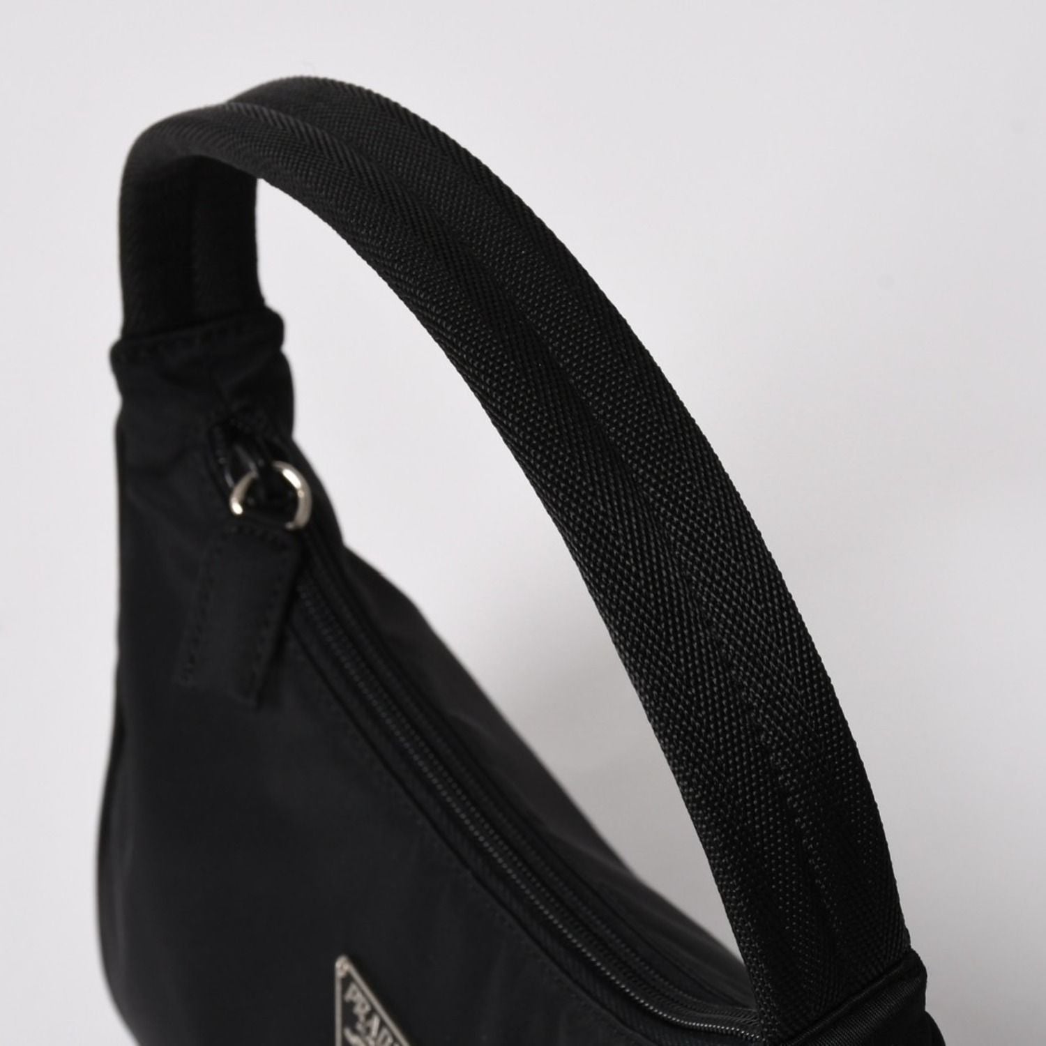 Prada Hobo Handbag Nylon Black — view 5