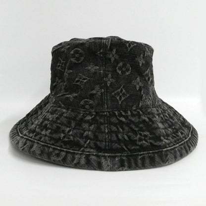 Louis Vuitton Chapeau Monogram Denim Hat Black L Cotton — view 4